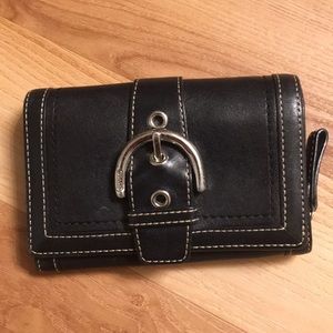 Coach Black Leather Wallet